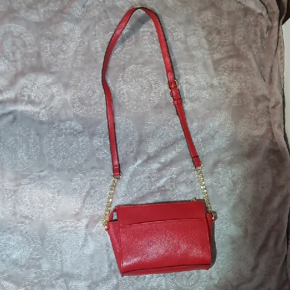 Steve Madden Red Chevron Crossbody Bag - Picture 4 of 9